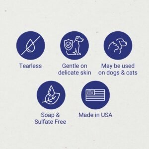 Fresh Faced Tearless Facial Wash is tearless, gentle on delicate skin, may be used on dogs & cats, soap & sulfate free, and Made in the USA!